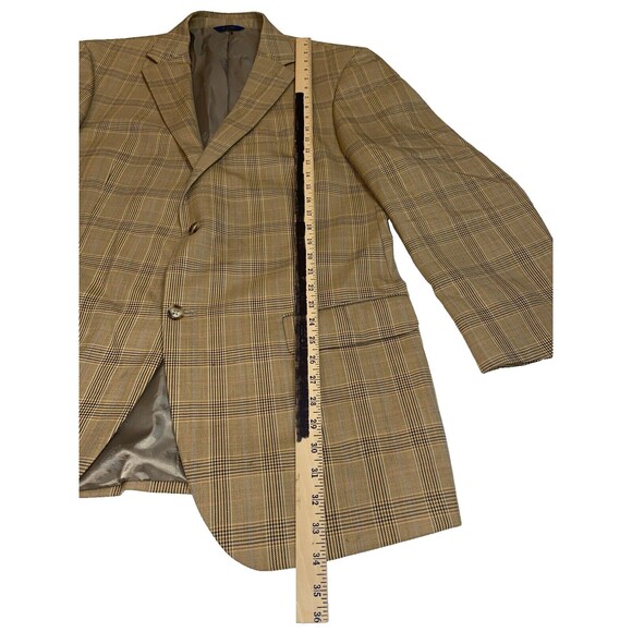T. Harris London Plaid Blazer Sport Coat Wool Size 46L - Picture 7 of 13